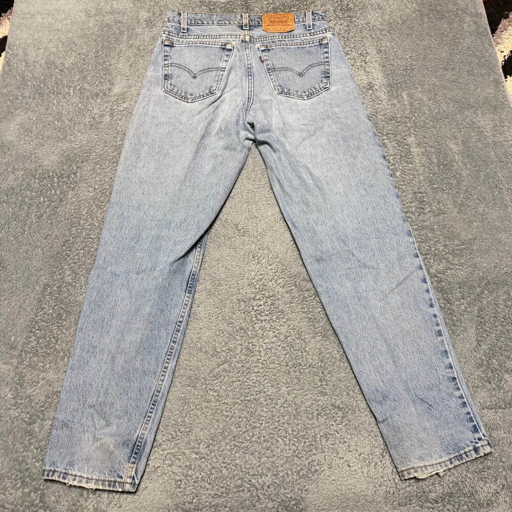 Levi's 550 Jeans Mens 34 x32 Relaxed Fit Straight Leg Blue USA Vintage Denim